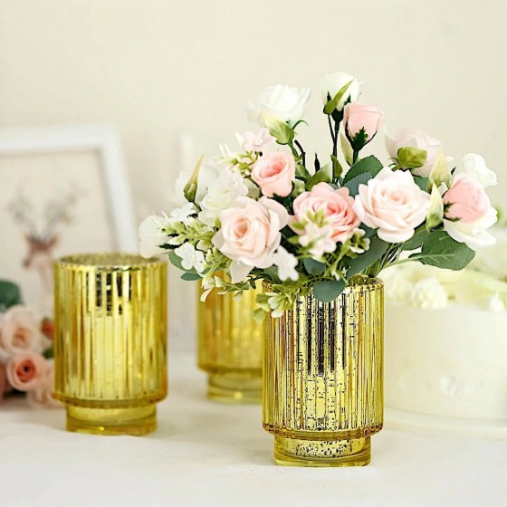 Wholesale Silver Speckled Mercury Glass Votive Candle Holders - Bulk Orders from 500pcs | Wedding, Event & Home Decor