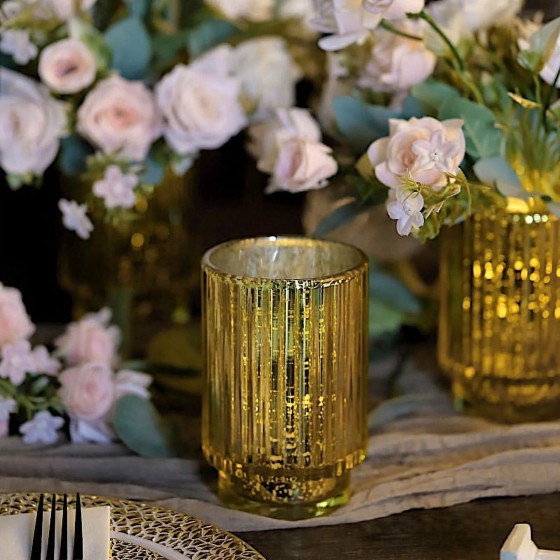 Wholesale Silver Speckled Mercury Glass Votive Candle Holders - Bulk Orders from 500pcs | Wedding, Event & Home Decor